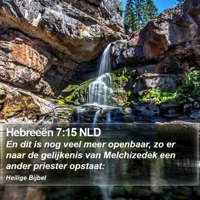 Hebreeën 7:15 NLD Bible Verse Image