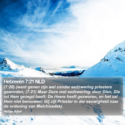 Hebreeën 7:21 NLD Bible Verse Image