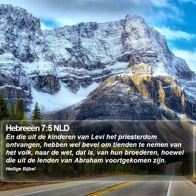 Hebreeën 7:5 NLD Bible Verse Image