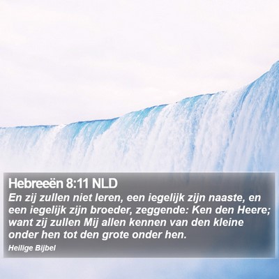 Hebreeën 8:11 NLD Bible Verse Image