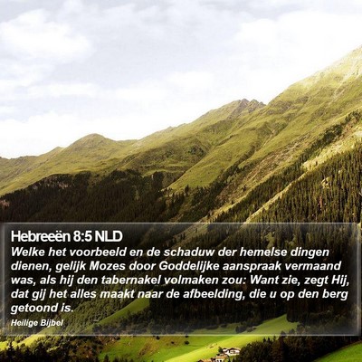 Hebreeën 8:5 NLD Bible Verse Image