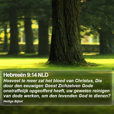Hebreeën 9:14 NLD Bible Verse Image