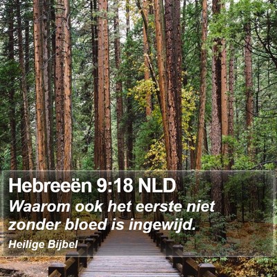 Hebreeën 9:18 NLD Bible Verse Image