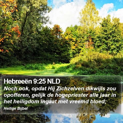 Hebreeën 9:25 NLD Bible Verse Image