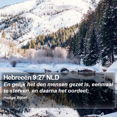 Hebreeën 9:27 NLD Bible Verse Image