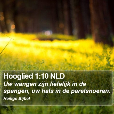 Hooglied 1:10 NLD Bible Verse Image