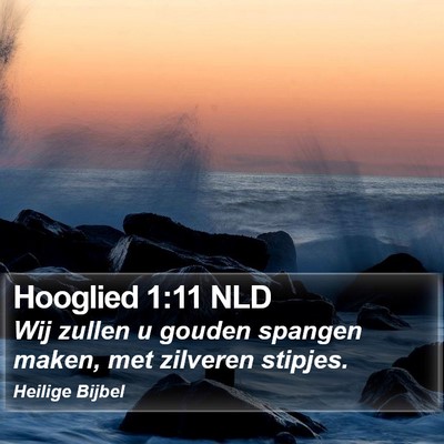 Hooglied 1:11 NLD Bible Verse Image