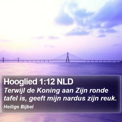 Hooglied 1:12 NLD Bible Verse Image