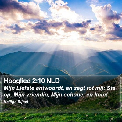 Hooglied 2:10 NLD Bible Verse Image