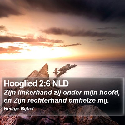 Hooglied 2:6 NLD Bible Verse Image