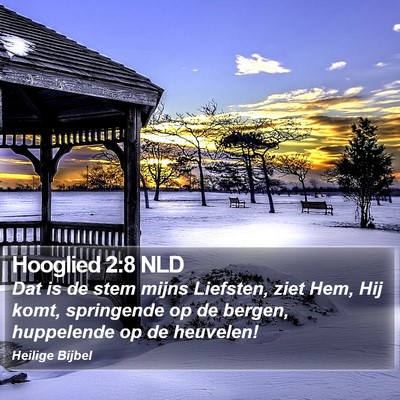 Hooglied 2:8 NLD Bible Verse Image