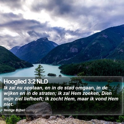 Hooglied 3:2 NLD Bible Verse Image