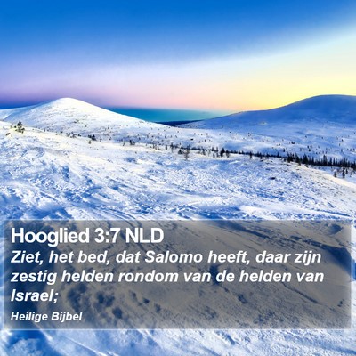 Hooglied 3:7 NLD Bible Verse Image