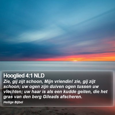 Hooglied 4:1 NLD Bible Verse Image