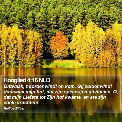 Hooglied 4:16 NLD Bible Verse Image