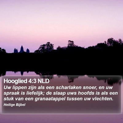 Hooglied 4:3 NLD Bible Verse Image