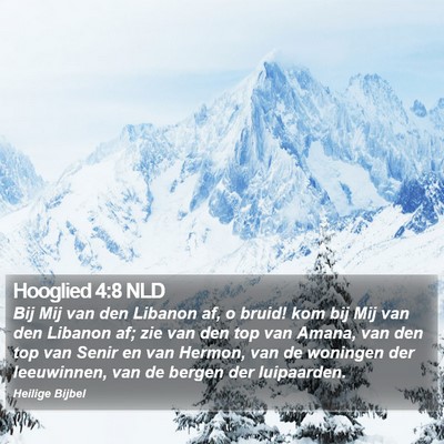 Hooglied 4:8 NLD Bible Verse Image