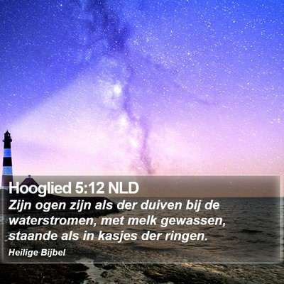 Hooglied 5:12 NLD Bible Verse Image