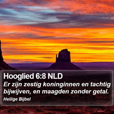 Hooglied 6:8 NLD Bible Verse Image