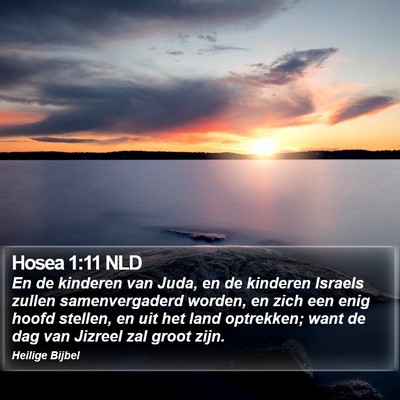 Hosea 1:11 NLD Bible Verse Image