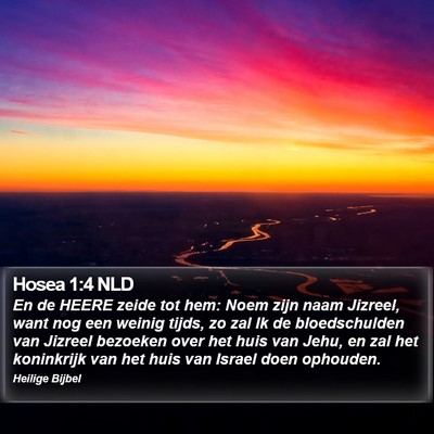 Hosea 1:4 NLD Bible Verse Image
