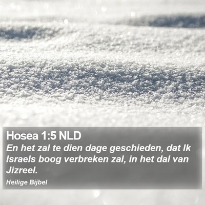 Hosea 1:5 NLD Bible Verse Image