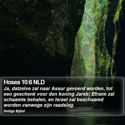 Hosea 10:6 NLD Bible Verse Image