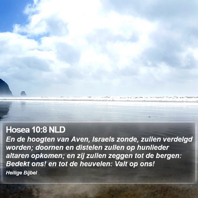 Hosea 10:8 NLD Bible Verse Image