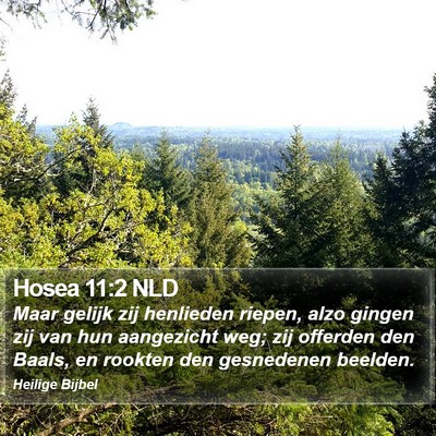 Hosea 11:2 NLD Bible Verse Image