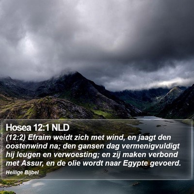 Hosea 12:1 NLD Bible Verse Image