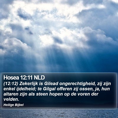 Hosea 12:11 NLD Bible Verse Image
