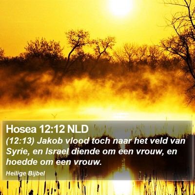 Hosea 12:12 NLD Bible Verse Image