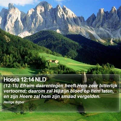 Hosea 12:14 NLD Bible Verse Image