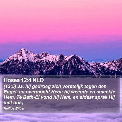 Hosea 12:4 NLD Bible Verse Image