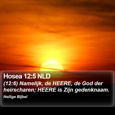 Hosea 12:5 NLD Bible Verse Image