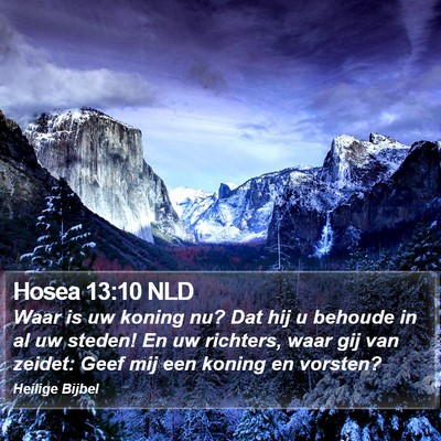 Hosea 13:10 NLD Bible Verse Image