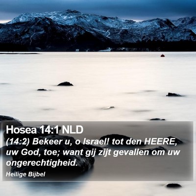 Hosea 14:1 NLD Bible Verse Image