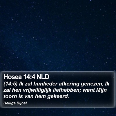 Hosea 14:4 NLD Bible Verse Image