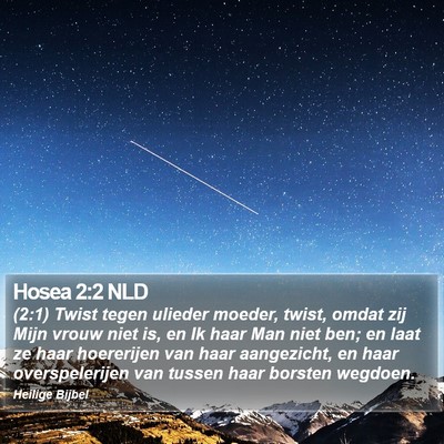 Hosea 2:2 NLD Bible Verse Image