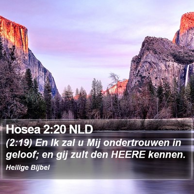 Hosea 2:20 NLD Bible Verse Image