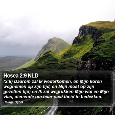 Hosea 2:9 NLD Bible Verse Image
