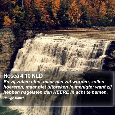 Hosea 4:10 NLD Bible Verse Image