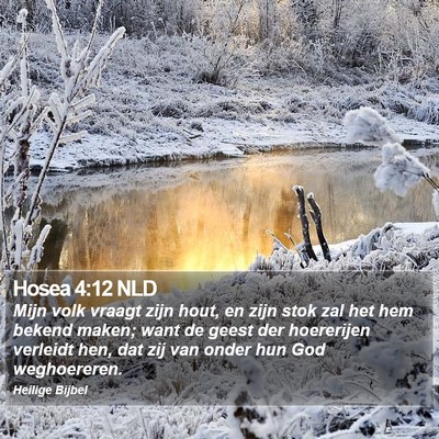 Hosea 4:12 NLD Bible Verse Image
