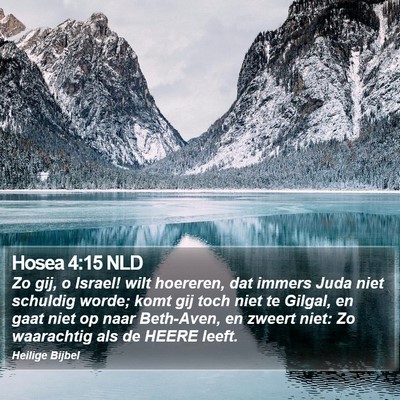 Hosea 4:15 NLD Bible Verse Image