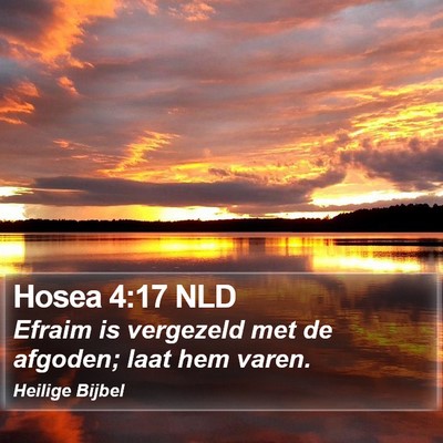 Hosea 4:17 NLD Bible Verse Image