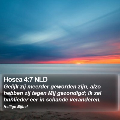 Hosea 4:7 NLD Bible Verse Image