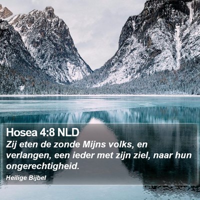 Hosea 4:8 NLD Bible Verse Image