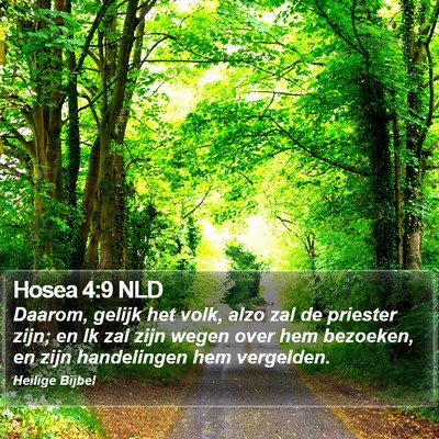 Hosea 4:9 NLD Bible Verse Image