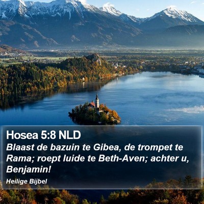 Hosea 5:8 NLD Bible Verse Image