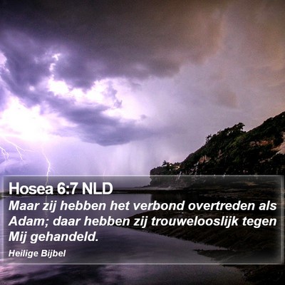 Hosea 6:7 NLD Bible Verse Image